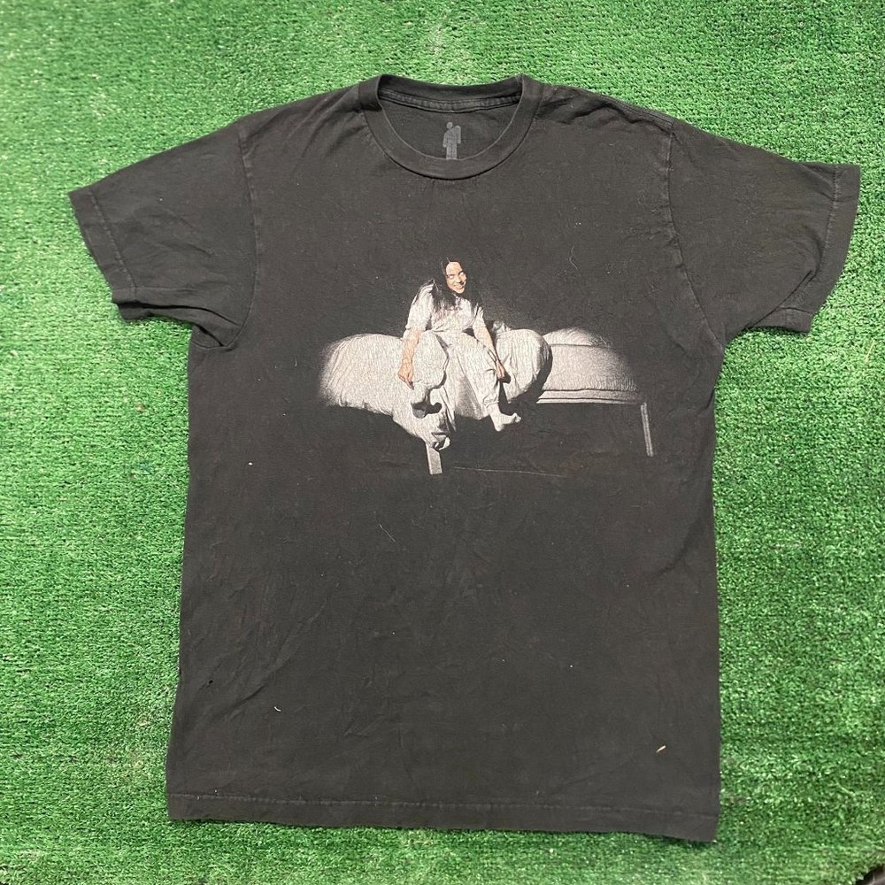Vintage Y2K Essential Billie Eilish Goth Emo Band T-Shirt